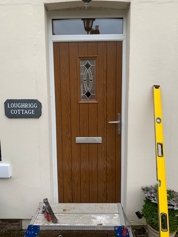 PVC composite door installed in Stockport